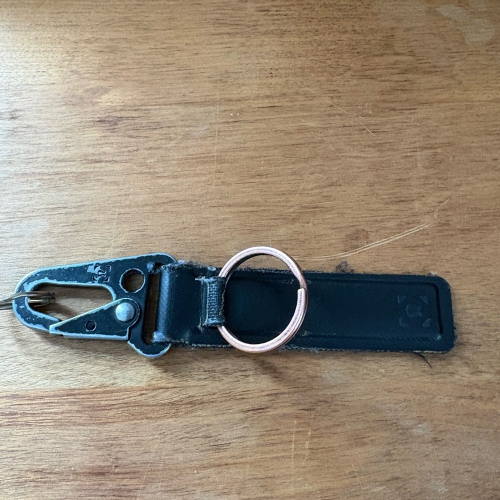 RARE lululemon athletica Black Key Chain, heavily used